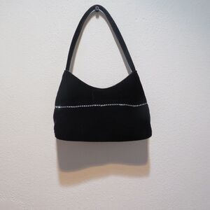 Black Velvet Formal Shoulder/Handbag Bag
